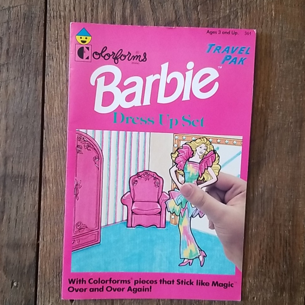 Collector's Barbie Dress up set travel book